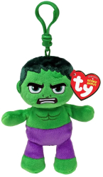 Plus Breloc Ty 8.5cm Beanie Babies Marvel Hulk 