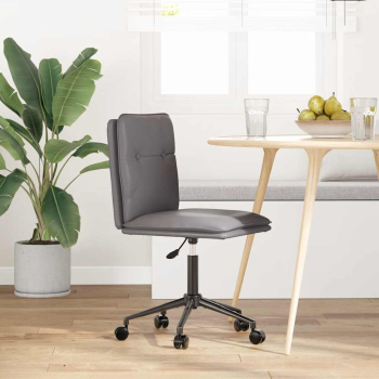 Scaun De Bucatarie Gri Piele Ecologica 