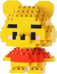 Set de constructie mini personaj desene animate Winnie the Pooh 144 piese varsta 6+ani 