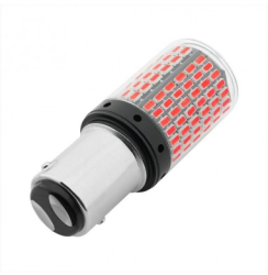 Led auto P21/5W BAY15D 144 SMD Canbus ROSU 12V 