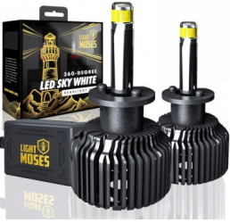 Set 2 leduri H1 M9 6000k Canbus 360 grade 80W/set 8000 Lm/set 12V 