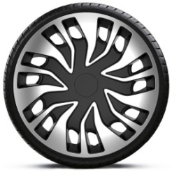 Set capace roti camion 16 Silver-Black Fast Van 4buc 
