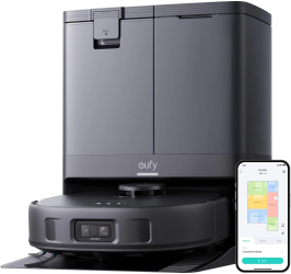 Aspirator robot eufy X10 Pro Omni 8 000 Pa Dual Mop AI Negru 