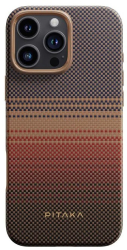 Carcasa PITAKA Military Grade compatibila cu iPhone 16 Pro Max Sunset 