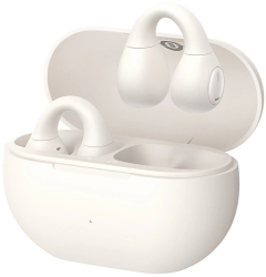 Casti True Wireless Baseus Bass 15 Open-Ear Clip Bluetooth 5.4 Autonomie 30 ore Alb