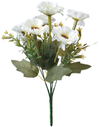Buchet flori albe verzi 10x10x30 cm 