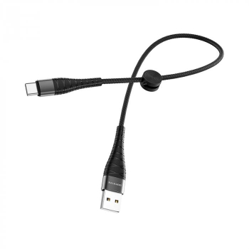 Cablu de date si Incarcare USB-C 5A scurt USB Tip C 0.25m - Negru 