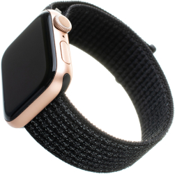 Curea ONSG® pentru Apple Watch 1/2/3/4/5/6/7/8/9/10/SE/SE 2 38/40/41/42mm Q52 Nylon Reflective Black 