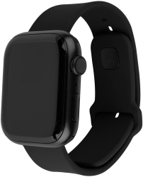 Curea ONSG® pentru Apple Watch 1/2/3/4/5/6/7/8/9/10/SE/SE 2/Ultra/Ultra 2 42/44/45/46/49mm Q42 Silicon Black 