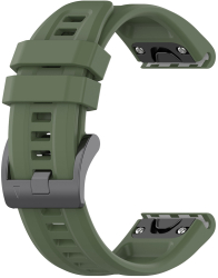 Curea ONSG® pentru Garmin Fenix 3/3 HR/5X/5X Plus/6X/6X Pro/7X/7X Pro Solar Y81 Silicon Dark Green 