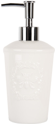 Dispenser sapun ceramica alba 8x19 cm 325 ml 
