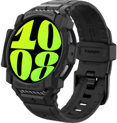 Husa ONSG® pentru Samsung Galaxy Watch7 44mm + Curea U71 Poliuretan Black 
