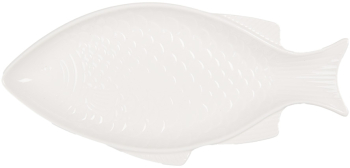 Platou ceramica alba Peste 35x17x3 cm 200 ml 
