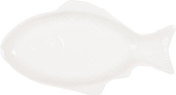 Platou ceramica alba Peste 36x18x4 cm 375 ml 