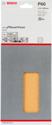 Set 10 foi abrazive Bosch Best for Wood and Paint 115x280mm P60 