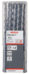 Set 30 burghie gaurire cu percutie Bosch SDS-Plus-7 6X100X165mm pentru beton armat 