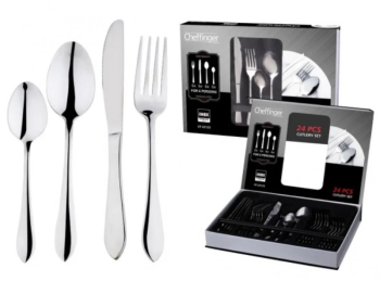 Set tacamuri din inox 24 piese 