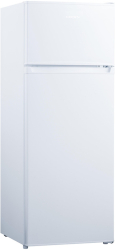 Frigider cu doua usi Crown DF241EWH Racire statica Iluminare LED 206 l H 143 cm Clasa E Alb 