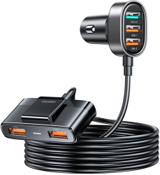 Incarcator rapid pentru masina Joyroom JR-CL03 Pro 5x USB-A 45W Negru