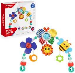Jucarie bebelusi pentru patut sau carucior Play Arch Huanger 36 x 48 cm 