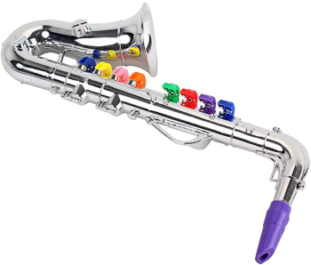 Jucarie Instrument de suflat Saxofon cu 8 note muzicale 