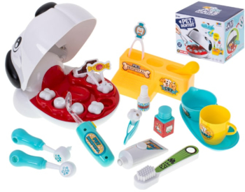 Jucarie Interactiva - Pet Dentist cu 17 Piese pentru Micii Stomatologi 