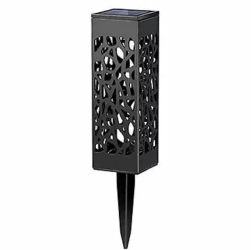 Lampa solara LED tip felinar pentru gradina inaltime 28.5 cm putere 0.2W 1.2V 600mAh alb rece 