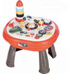 Masuta Interactiva 2 in 1 pentru Bebelusi &ndash Educationala cu Luminite Sunete si Panou Detasabil 