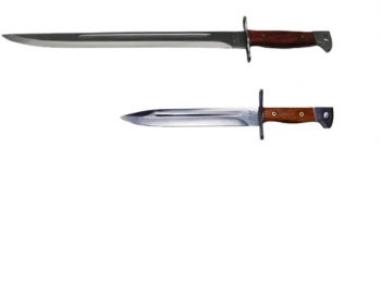 Pachet Cutit tip baioneta si Maceta AK-47 camping si vanatoare 28 cm husa inclusa 