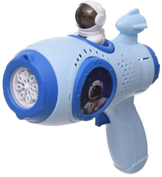 Pistol de jucarie electric de facut baloane de sapun Space Gun Bubbles Albastru 
