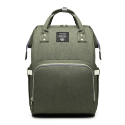 Rucsac Multifunctional Click Mom pentru Mamici din Panza Oxford Compartimentare Multipla Impermeabil 43 x 18 x 26 cm Verde Army 