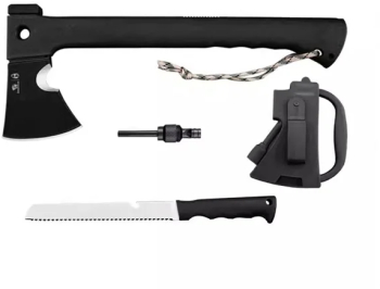 Topor 3 in 1 amnar cutit si fluier 35.5 cm teaca inclusa 