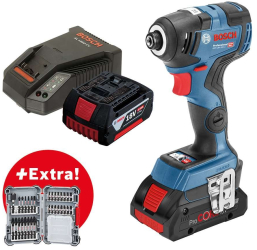 Masina de insurubat cu impact BOSCH GDR 18V-200 C 18V cu acumulator 