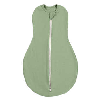 Sistem de infasat cu fermoar dublu Kidizi SnugPod Green S pentru nou-nascuti 2.6-5 kg 0.5 tog 
