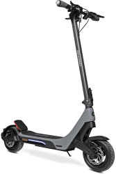 Trotineta electrica MS Energy Mentor Motor 500W Suspensie dubla frontal si spate Sistem inteligent BMS Autonomie de pana la 60 km Grey 