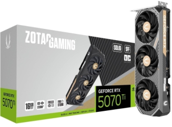 Placa video Zotac Solid SFF OC NVIDIA GeForce RTX 5070 Ti 16GB GDDR7 256 bit DLSS 4 