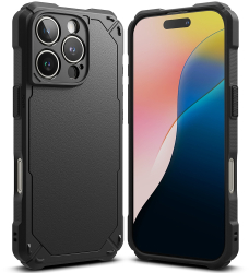 Husa pentru iPhone 16 Pro - Ringke Rugged Gear - Black 