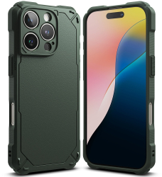 Husa pentru iPhone 16 Pro - Ringke Rugged Gear - Dark Green 