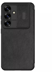 Husa pentru Samsung Galaxy S25 Plus - Nillkin Qin Pro Leather Case - Black 