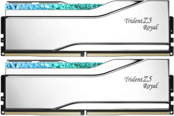 Kit Memorie G.Skill Trident Z5 Royal RGB Silver Intel XMP 3.0 64GB DDR5-6000 MHz CL 28 Dual Channel memorii