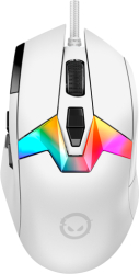Mouse Optic LORGAR MSP80 RGB LED USB White 