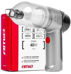 Aspirator Auto Fara Fir cu Filtru HEPA 40W 