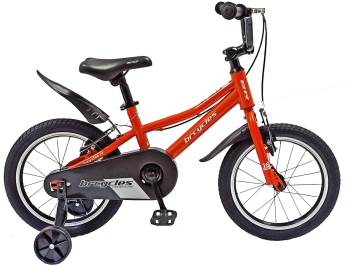 Bicicleta copii 16 BR Kids Sports Portocaliu varsta 4-6 ani 