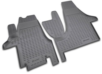 Covorase auto din cauciuc tip tavita Volkswagen T5 fabricatie 2003 - 2015 Novline