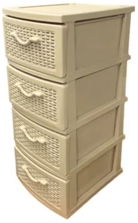 Dulap 4 Sertare Universal Sterk Nou Bej Plastic 90 x 67 x 45 cm 