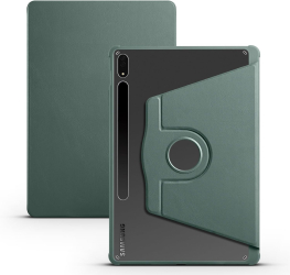 Husa pentru Samsung Galaxy Tab S10 FE 2025 / S9 FE 10.9 cu stand Rotativ Smart Cover suport S-Pen - Verde Marin 