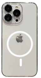 Husa protectie Flippy pentru Apple iPhone 14 Pro Max MagSafe Silicone Protectie si folie camera inclusa protectie camera Transparent 