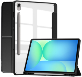 Husa Trifold Magnetica pentru Samsung Galaxy Tab S10 FE / S9 FE 10.9 Smart Cover Suport Stylus 