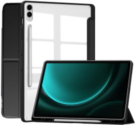 Husa Trifold Magnetica pentru Samsung Galaxy Tab S10+ Plus 2024/ S9 FE+ Plus / S9+ Plus 12.4 Smart Cover Suport Stylus 
