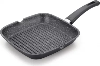 Tigaie grill HERENTHAL cu interior marmorat 24 x 24 cm HT-CAG24M